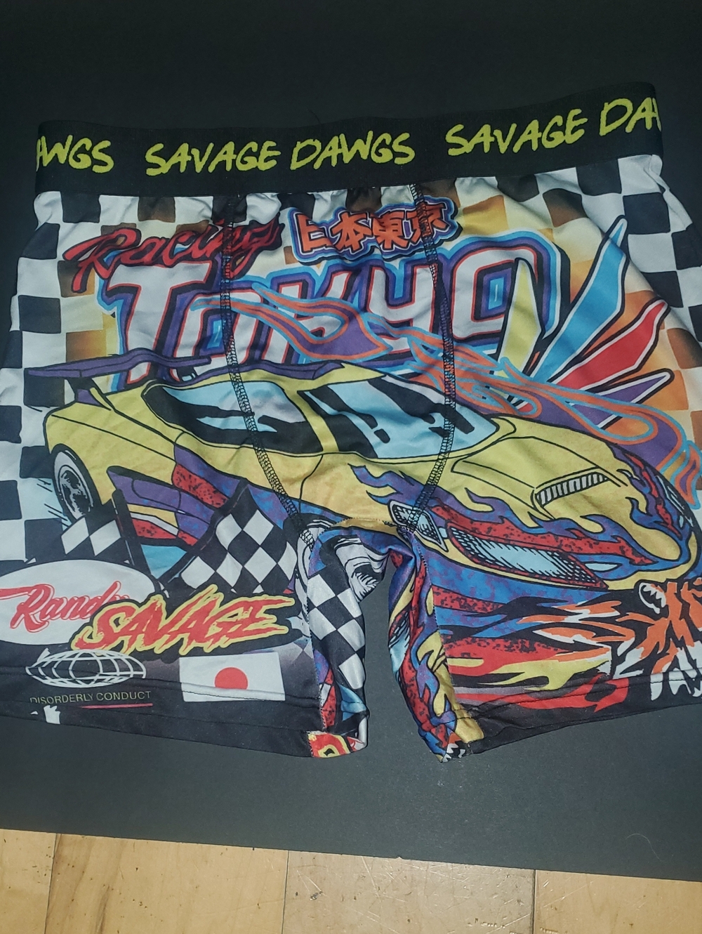 Puma Savage Dawgs Multi-Color Racing Print Boxer Briefs